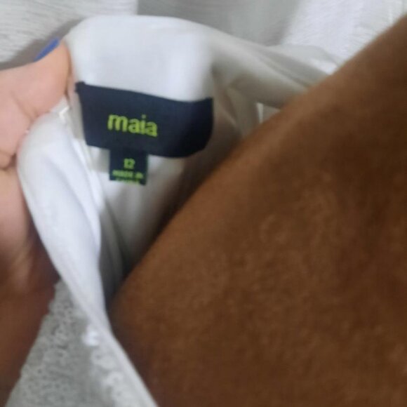 Maia Ombre Sequins Blue and White Shift Dress Sz 12 - Picture 4 of 7